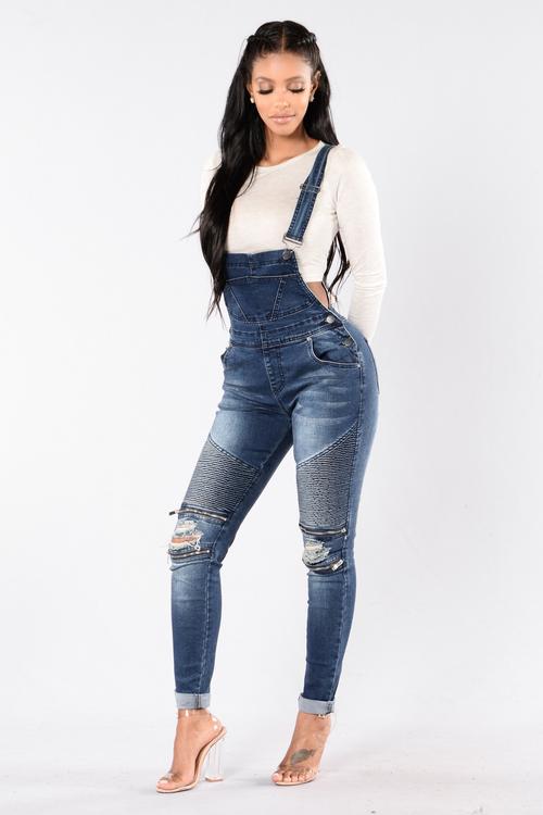 STYLE STALKER DENIM OVERALLS