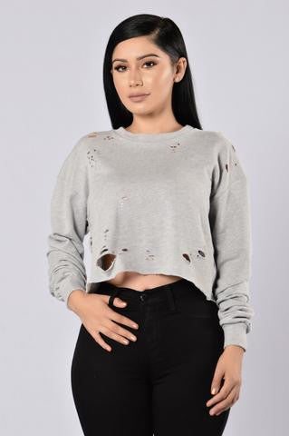 BROOKLYN LASER CUT SWEATER