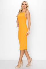 RING MY BELL RIBBED MIDI DRESS - MANGO