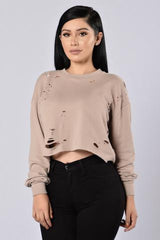 BROOKLYN LASER CUT SWEATER