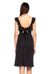 POLKA DOT RUFFLED DRESS
