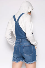 BOYFRIEND DESTROYED DENIM OVERALLS